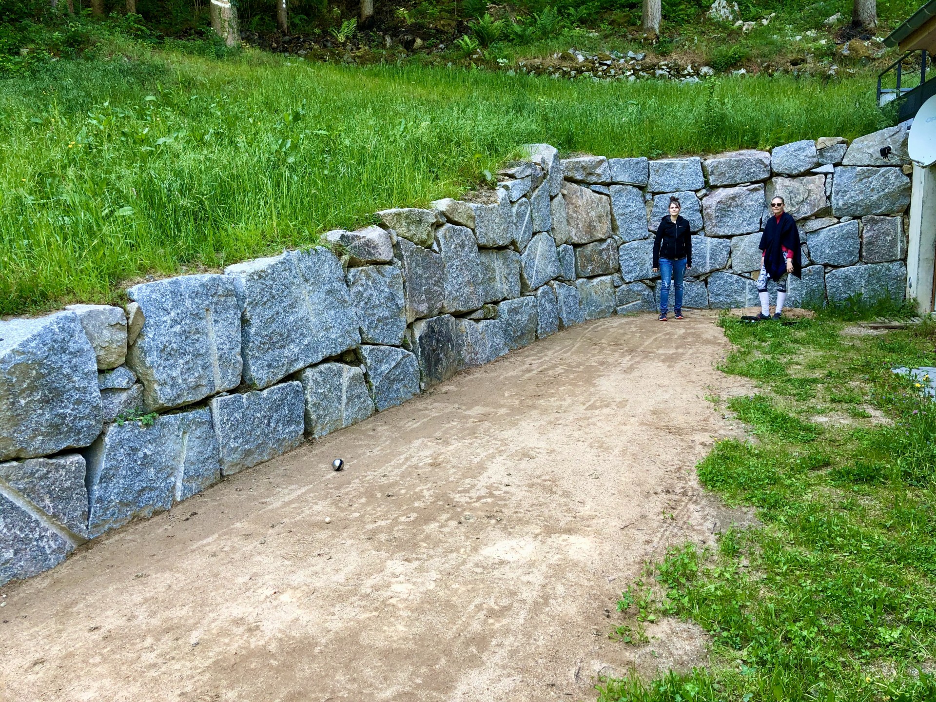 Le nouveau terrain de pétanque